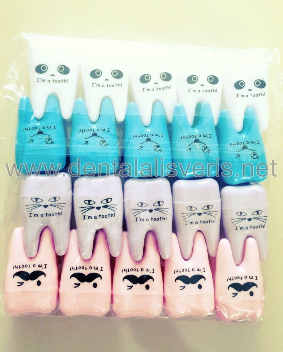 DİŞ ŞEKLİNDE KALEMTRAŞ (20'li paket)