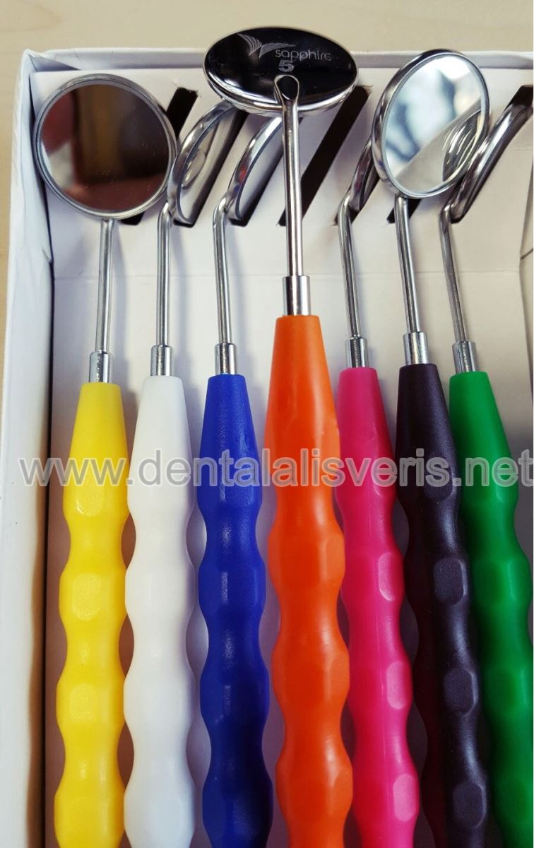 RENKLİ AYNA SAPI 7 li paket (Otoklavlanabilir)