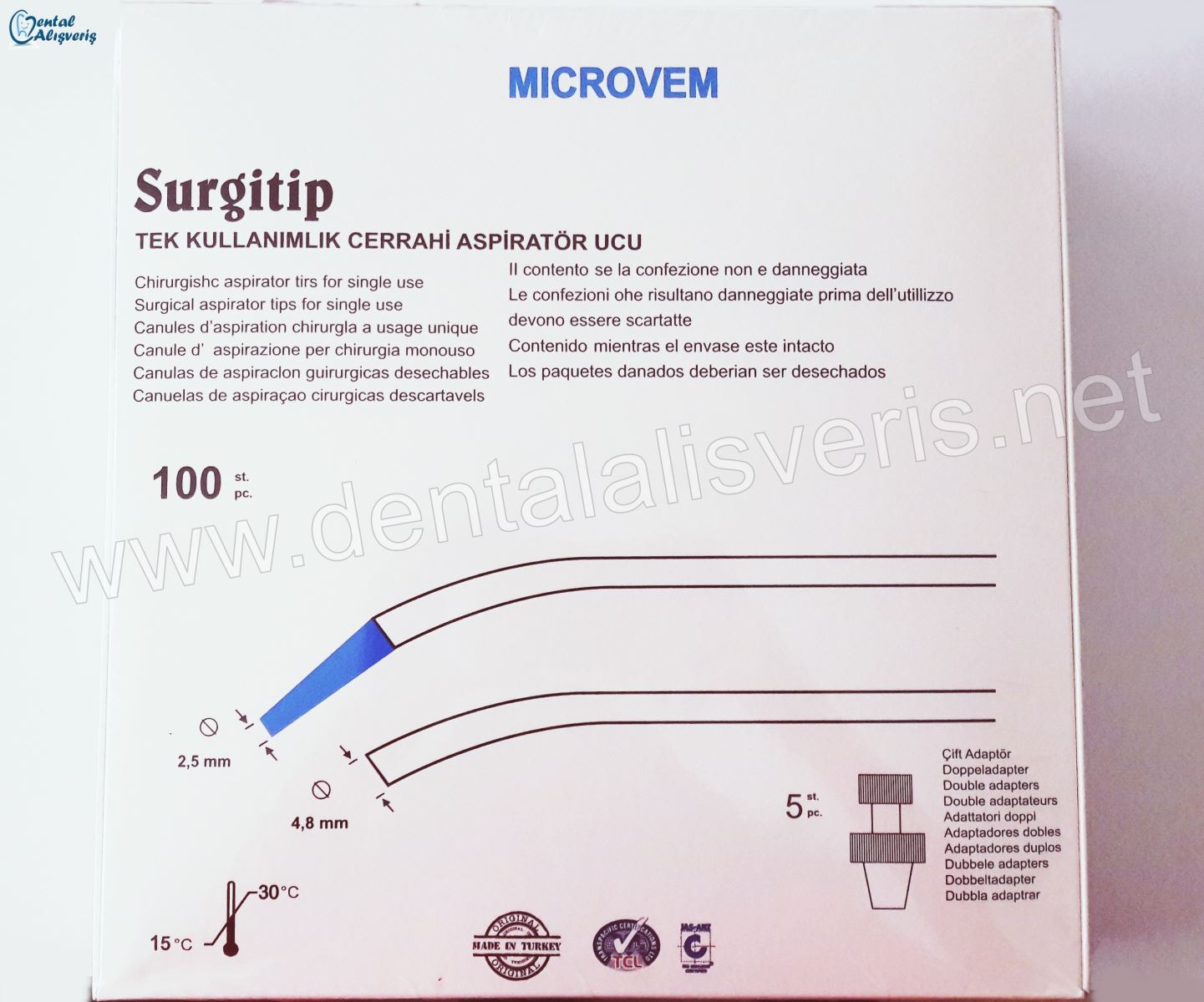 Microvem Cerrahi Aspiratör Ucu