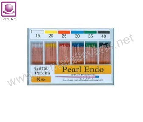 PEARL DENT Gutta Percha (NO 15-20-25-30-35-40-45 ) 15/40 VE 45/80Asortisi.