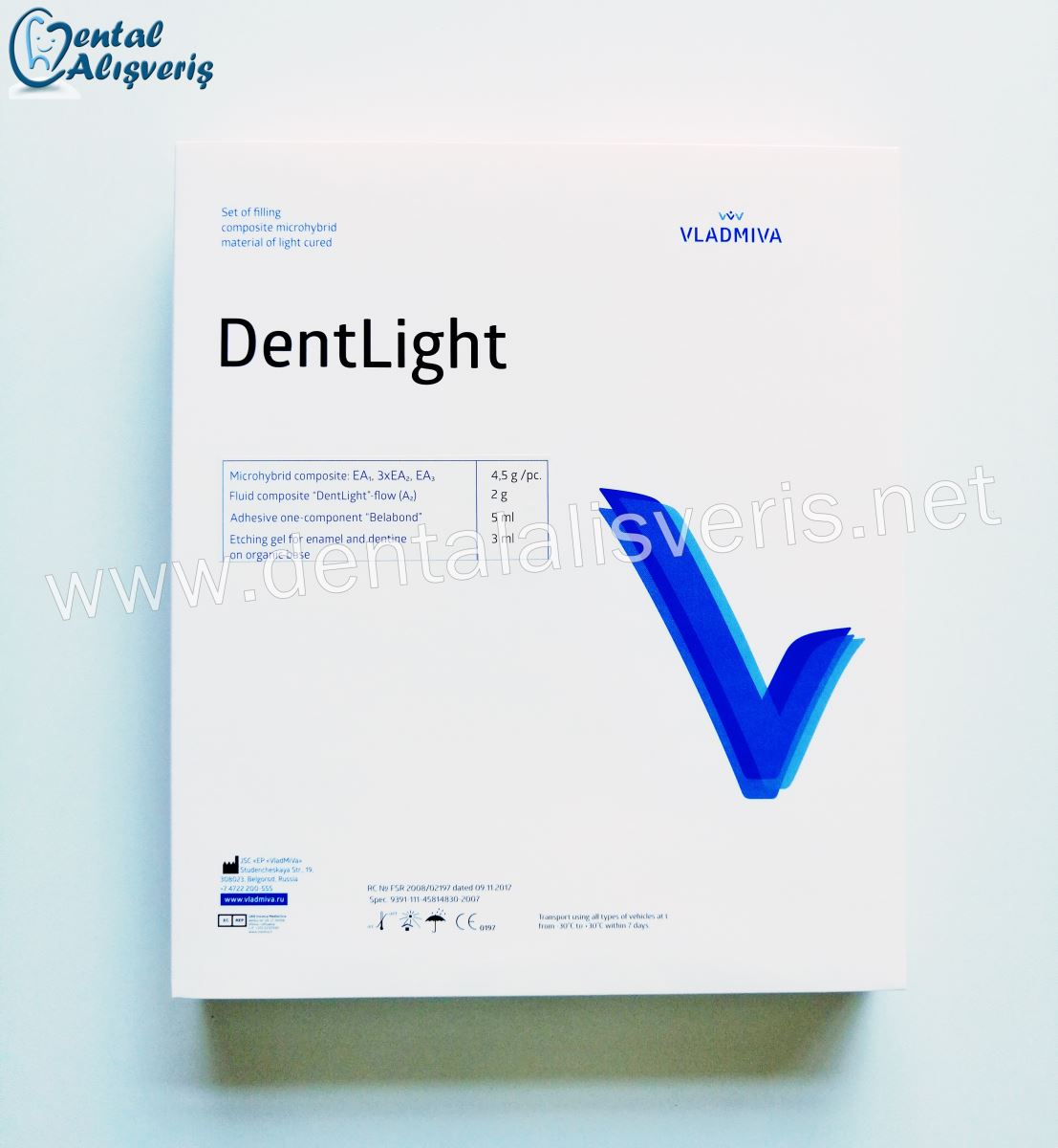 VLADMIVA DENTLIGHT Işıkla Sertleşen Microhybrid Kompozit Set